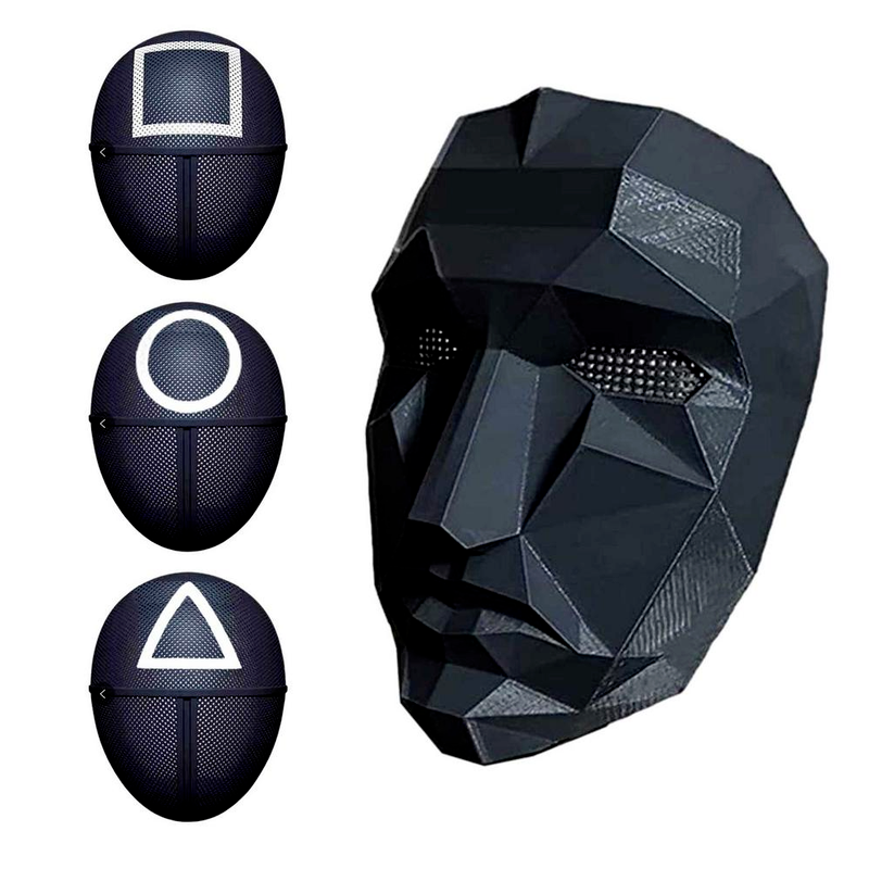 Squid Game Mask Costume Cosplay Black Boss Play Korean Netflix Halloween Guard Face Cover Triangle Circle Square
Squid Game Mask Costume Cosplay Black Boss Play Korean Netflix Halloween Guard Face Cover Triangle Circle Square