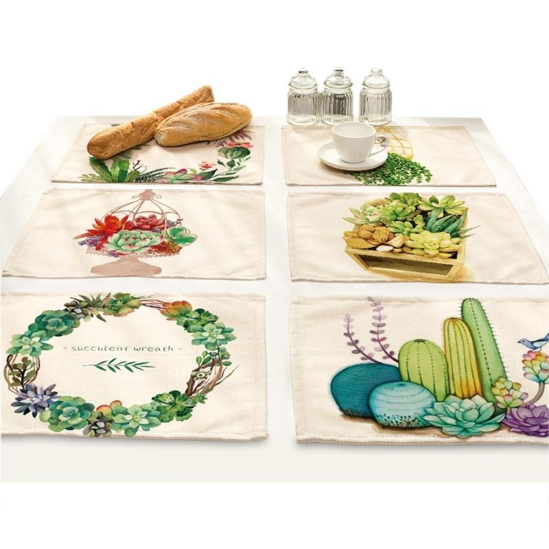 Cactus Succulent Plants Flower Pot Print Cloth Mat Placemat Dining Green Leaf Fabric Table Coasters Kitchen Home Tablecloth
Cactus Succulent Plants Flower Pot Print Cloth Mat Placemat Dining Green Leaf Fabric Table Coasters Kitchen Home Tablecloth