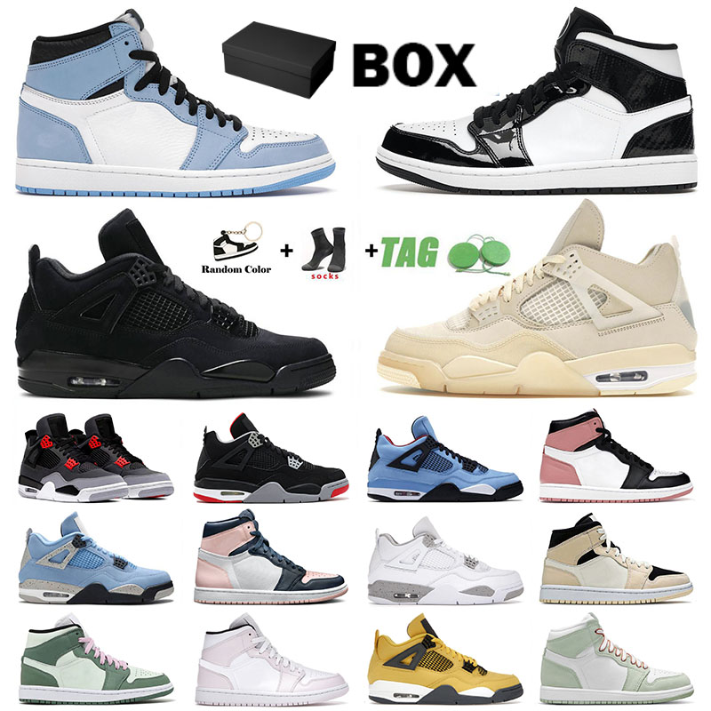Top Jumpman 1 4 Basketball Shoes Authentic High Quality Mens Womens Black Cat 4s IV University Blue High Oreo Mid Carbon Fiber Designer Trainers Sports Sneakers, A14 digital pink 36-46
Top Jumpman 1 4 Basketball Shoes Authentic High Quality Mens Womens Black Cat 4s IV University Blue High Oreo Mid Carbon Fiber Designer Trainers Sports Sneakers, A14 digital pink 36-46
