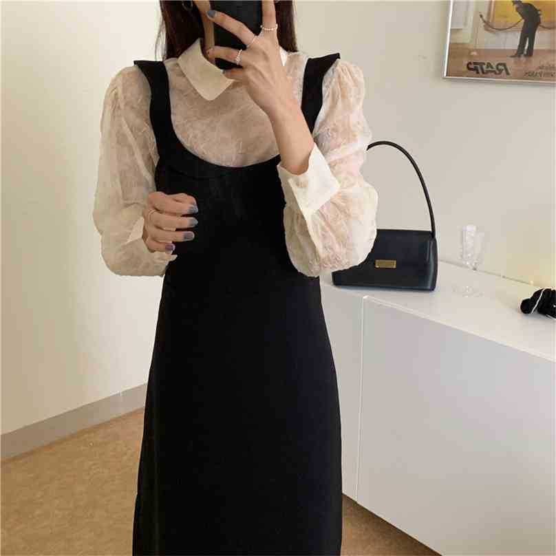 High Quality Sweet Girls Chic Gentle Shirts+Solid Fashion Sexy Long Dresses Two Piece Sets Suits 210525, Photo color
High Quality Sweet Girls Chic Gentle Shirts+Solid Fashion Sexy Long Dresses Two Piece Sets Suits 210525, Photo color