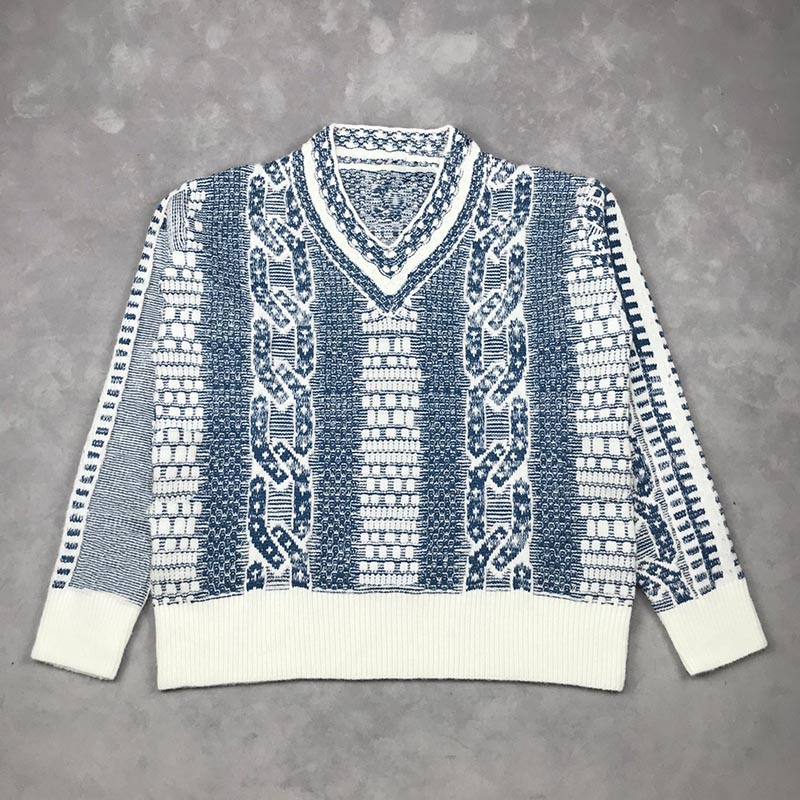 2020 Men Sweater High Quality Men Women Pullover Sweater Fashion All-match Chain Long Sleeve Knit Sweater Size S-L, White;black
2020 Men Sweater High Quality Men Women Pullover Sweater Fashion All-match Chain Long Sleeve Knit Sweater Size S-L, White;black