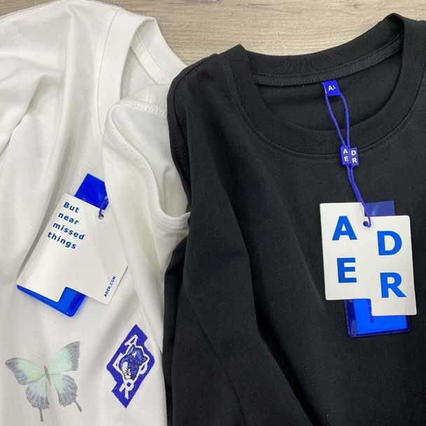 Adererror Embroidery T-shirt Real Picture Men Women Ader Error T Shirts Four Seasons 210629