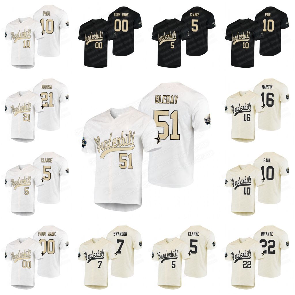 vanderbilt commodores JJ Bleday NCAA college world series baseball jersey Julian Infante philip clarke Ethan Paul Dansby Swanson Martin Brown Rocker jerseys, Youth s-xl/cream
vanderbilt commodores JJ Bleday NCAA college world series baseball jersey Julian Infante philip clarke Ethan Paul Dansby Swanson Martin Brown Rocker jerseys, Youth s-xl/cream
