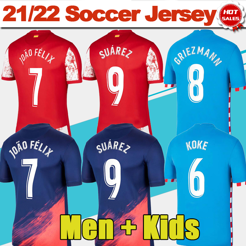 #8 GRIEZMANN Soccer Jersey 21/22 #9 SUAREZ #7 JOAO FELIX Home Soccer Shirts 2021 2022 Men Adult #6 KOKE #18 FELIPE 3rd Football uniforms 4th Kids kit, Home no patch
#8 GRIEZMANN Soccer Jersey 21/22 #9 SUAREZ #7 JOAO FELIX Home Soccer Shirts 2021 2022 Men Adult #6 KOKE #18 FELIPE 3rd Football uniforms 4th Kids kit, Home no patch