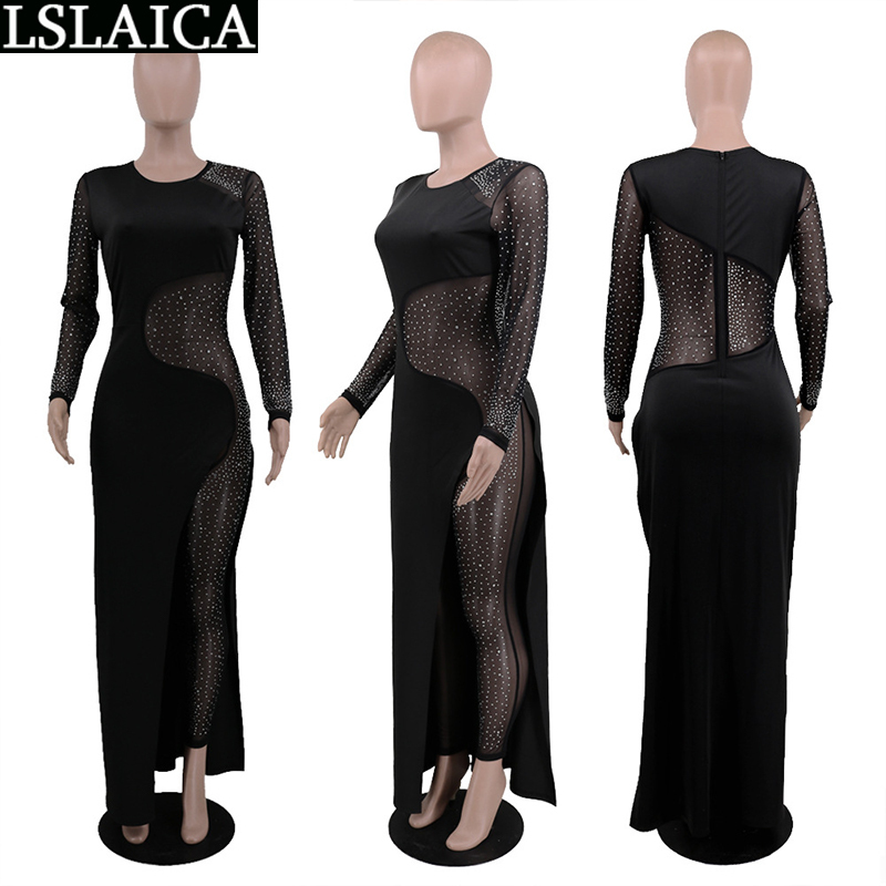 Long Dresses for Women Formal Party Solid Woman Dress Fashion Arrival Patchwork Vestidos De Fiesta Noche Largos Elegantes 210515