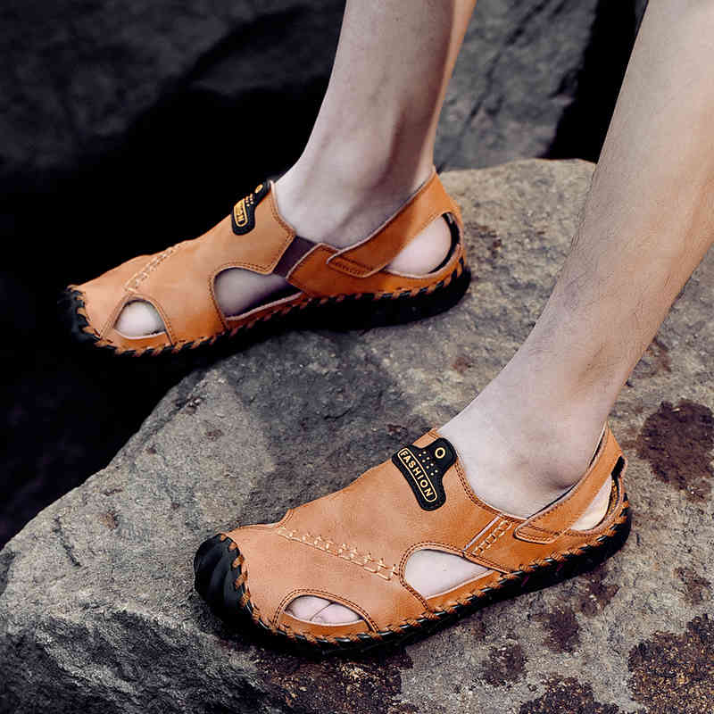 dress shoes casual fashion men slip-on genuine leather soft non-slip beach summer sandals handmade sewing slippers men flats dixv, Black
dress shoes casual fashion men slip-on genuine leather soft non-slip beach summer sandals handmade sewing slippers men flats dixv, Black