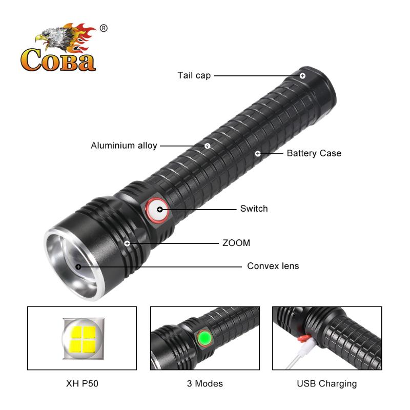Large Size Led P50 Waterproof Lantern Usb Rechargebale 3000LM Built-in Battery 3 Modes Flash Lamp Flashlights Torche Torches
Large Size Led P50 Waterproof Lantern Usb Rechargebale 3000LM Built-in Battery 3 Modes Flash Lamp Flashlights Torche Torches
