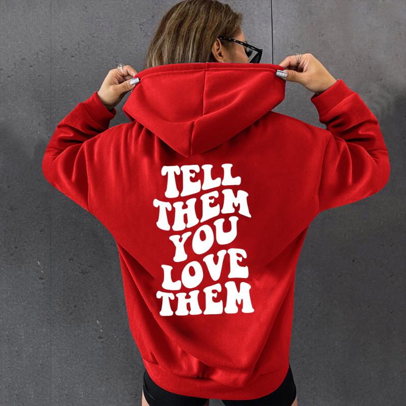 Women's Hoodies & Sweatshirts Tell Them You Love Letter Back Print Women Drop Shoulder Hooded Pullovers Plus Size Hoodie Sweatshirt Streetwe, Coffee
Women's Hoodies & Sweatshirts Tell Them You Love Letter Back Print Women Drop Shoulder Hooded Pullovers Plus Size Hoodie Sweatshirt Streetwe, Coffee