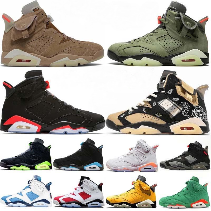 2021 Top Quality Jumpman 6 6s Mens Basketball Shoes UNC Travis British Khaki Midnight Navy Carmine DMP Women Designer Trainers Retro Sports Sneakers
2021 Top Quality Jumpman 6 6s Mens Basketball Shoes UNC Travis British Khaki Midnight Navy Carmine DMP Women Designer Trainers Retro Sports Sneakers