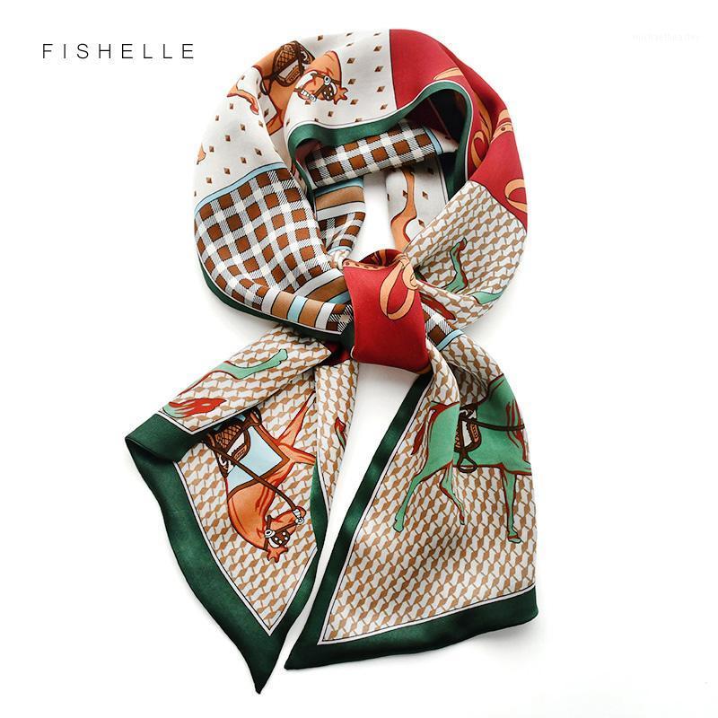 Scarves Natural Silk Long Scarf Women Brown Horse Hairband Narrow Small Neckerchief Summer Headband Ribbon Gift For Lady Girl
Scarves Natural Silk Long Scarf Women Brown Horse Hairband Narrow Small Neckerchief Summer Headband Ribbon Gift For Lady Girl