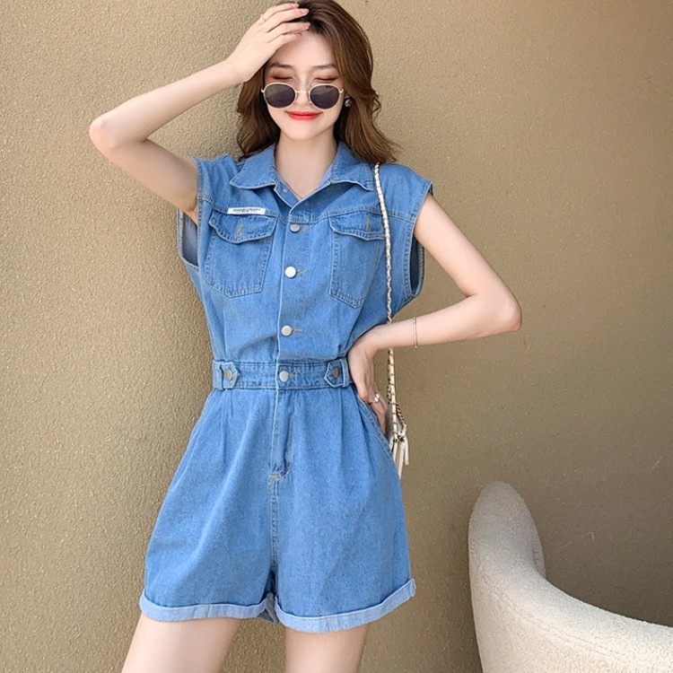 Fashion Sleeveless Pockets Denim Playsuits Overalls Vintage High Waist Female Casual Short Jumpsuits Mujer 210518, Photo color
Fashion Sleeveless Pockets Denim Playsuits Overalls Vintage High Waist Female Casual Short Jumpsuits Mujer 210518, Photo color