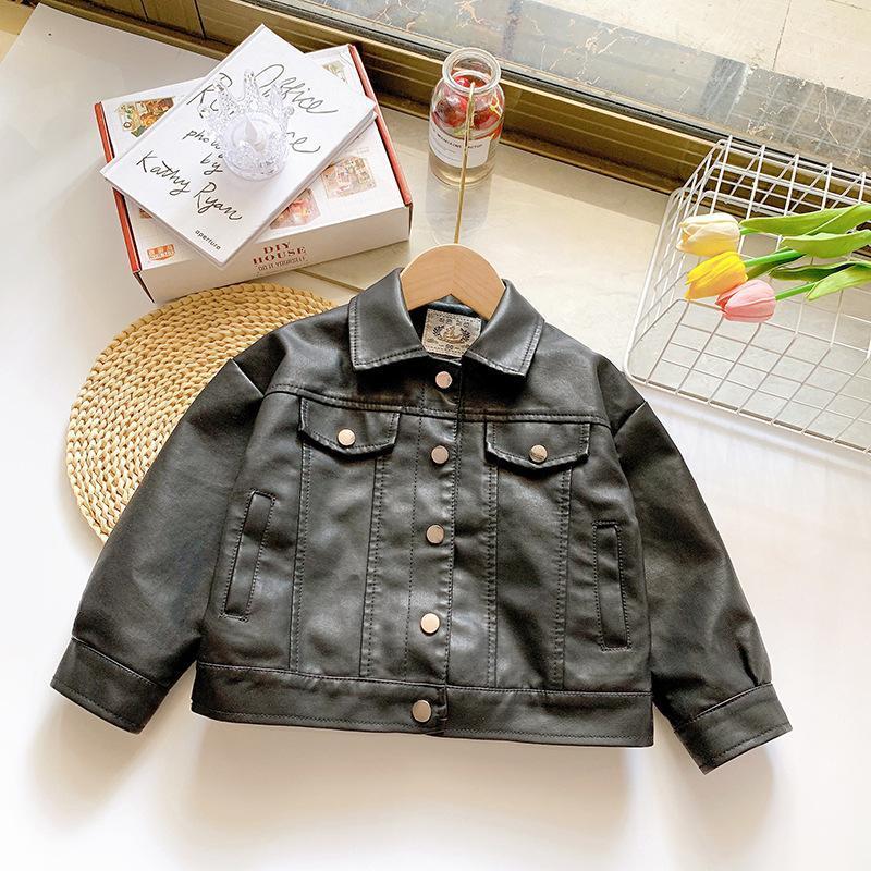 Jackets Girls Korean Leather Autumn Winter Kids Long Sleeve Cartoon Coats 3-10 Years Unsex Children Fashion Clothes, Blue;gray
Jackets Girls Korean Leather Autumn Winter Kids Long Sleeve Cartoon Coats 3-10 Years Unsex Children Fashion Clothes, Blue;gray