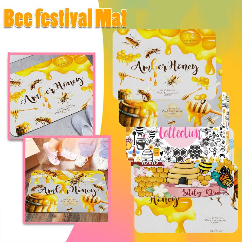 Honeybee Day Decoration Door Mat Anti-slip Bottom Indoor Outdoor Carpet Waterproof Anti-Skid Family Carpets
Honeybee Day Decoration Door Mat Anti-slip Bottom Indoor Outdoor Carpet Waterproof Anti-Skid Family Carpets