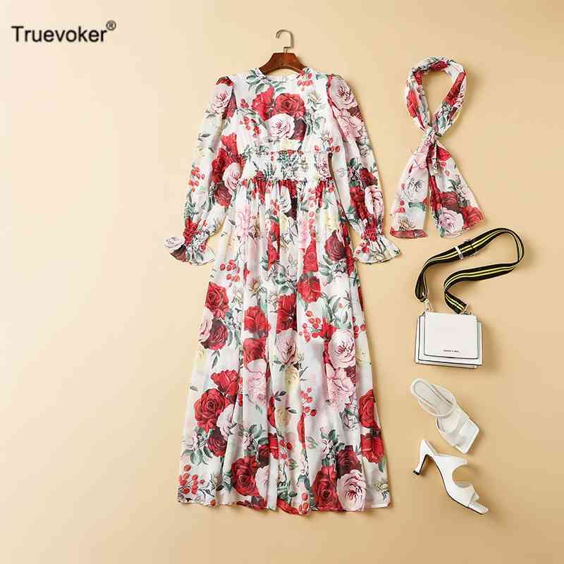 Truevoker European Runway Maxi Long Cottagecor Dres Full Sleeve Charm Multi Flower Print Resort Festa Vestidos Robe 210602, Pink
Truevoker European Runway Maxi Long Cottagecor Dres Full Sleeve Charm Multi Flower Print Resort Festa Vestidos Robe 210602, Pink