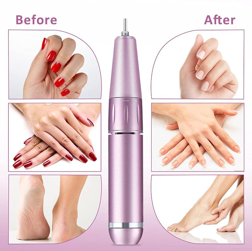 Nail Drill & Accessories Cordless Machine 30000RPM Manicure Pedicure Rechargeable Electric File Acrylic Tools For Salon Home Use