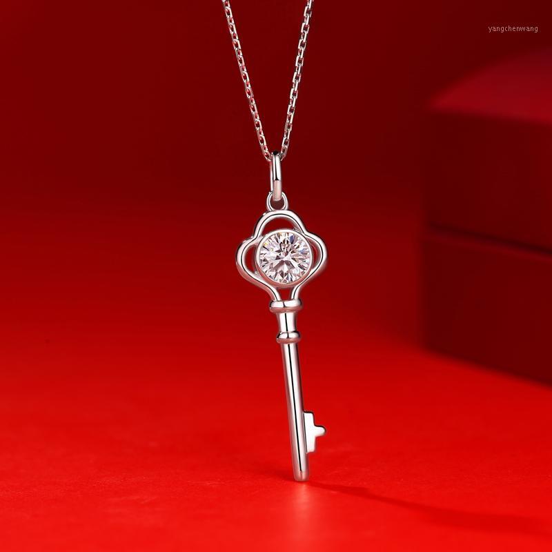 Yulaili Romantic Key Shape 100% 925 Sterling Silver Moissanite Pendant Necklace For Women Birthday Gift Valentine's Day Jewelry Chains
Yulaili Romantic Key Shape 100% 925 Sterling Silver Moissanite Pendant Necklace For Women Birthday Gift Valentine's Day Jewelry Chains