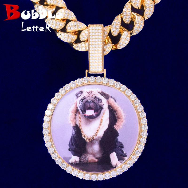 Big Button Custom Circle Po Medallions Pendant Gold Color 20mm Cuban Chain Men's Hip Hop Necklace Cubic Zircon Rock Jewelry Chains, Silver
Big Button Custom Circle Po Medallions Pendant Gold Color 20mm Cuban Chain Men's Hip Hop Necklace Cubic Zircon Rock Jewelry Chains, Silver