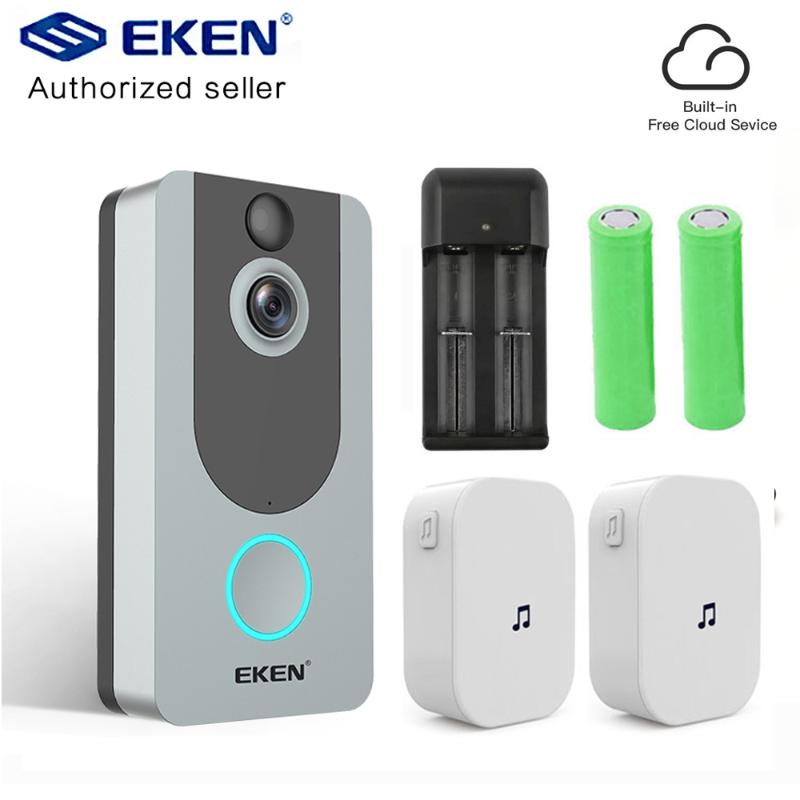 V7 Silver Door Bell Camera 1080P Wifi Doorbell IP Smart Wireless Security FIR Motion Detection Alarm Cloud Storage Doorbells
V7 Silver Door Bell Camera 1080P Wifi Doorbell IP Smart Wireless Security FIR Motion Detection Alarm Cloud Storage Doorbells