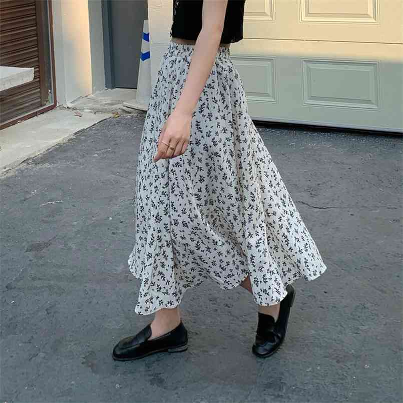Thickened Vintage Floral Print A-line Pleated Long Skirt Women Korean Streetwear Drawstring Elastic Waist Midi Lined 210708, Black
Thickened Vintage Floral Print A-line Pleated Long Skirt Women Korean Streetwear Drawstring Elastic Waist Midi Lined 210708, Black