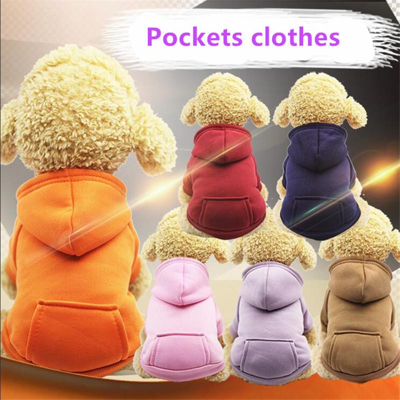 Dog Apparel Hoodies Autumn And Winter Warm Sweater For Dogs Coat Jackets Cotton Puppy Pet Overalls Clothes Costume Cat