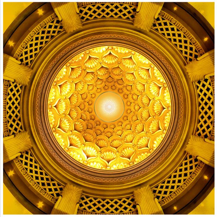 European-style circular relief ceiling mural 3d murals wallpaper for living room 3d ceilings