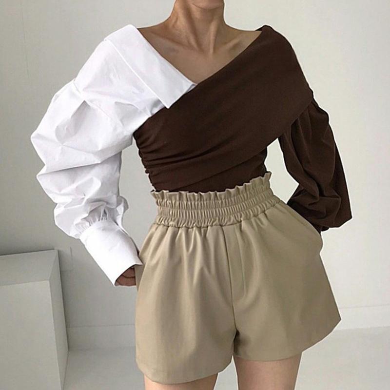 Women's Sweaters Patchwork Colorblock Sweater For Women V Neck Long Sleeve Straight Knitting Pullover Female Korean Fashion Clothing, White;black
Women's Sweaters Patchwork Colorblock Sweater For Women V Neck Long Sleeve Straight Knitting Pullover Female Korean Fashion Clothing, White;black