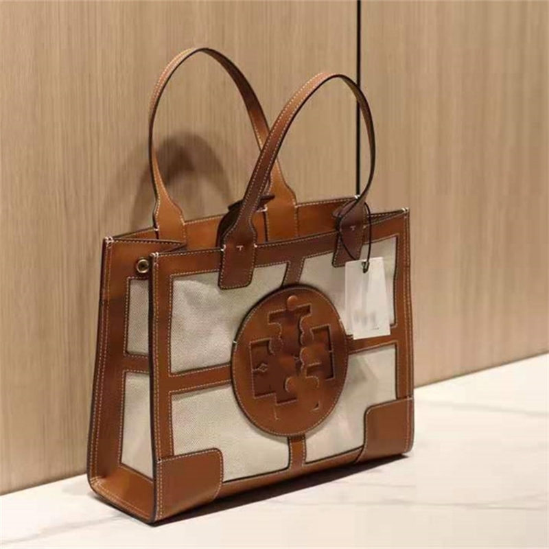 Torys Handbags Designer 2021 New Women's Canvas Splicing Calfskin Contrast Color Simple Fashion Caramel Portable Bag Tote Burchs 2S3V
Torys Handbags Designer 2021 New Women's Canvas Splicing Calfskin Contrast Color Simple Fashion Caramel Portable Bag Tote Burchs 2S3V