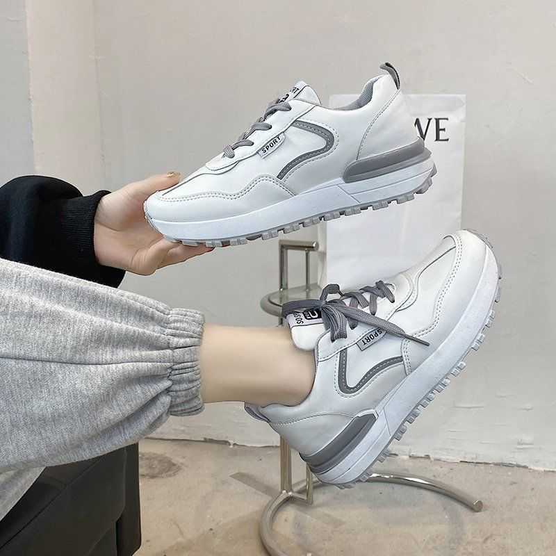 Women Sneakers Fashion Woman's Shoes Trend Casual Runnig Shoes Women New Comfortable Non-slip White Vulcanized Platform Shoe Y0907