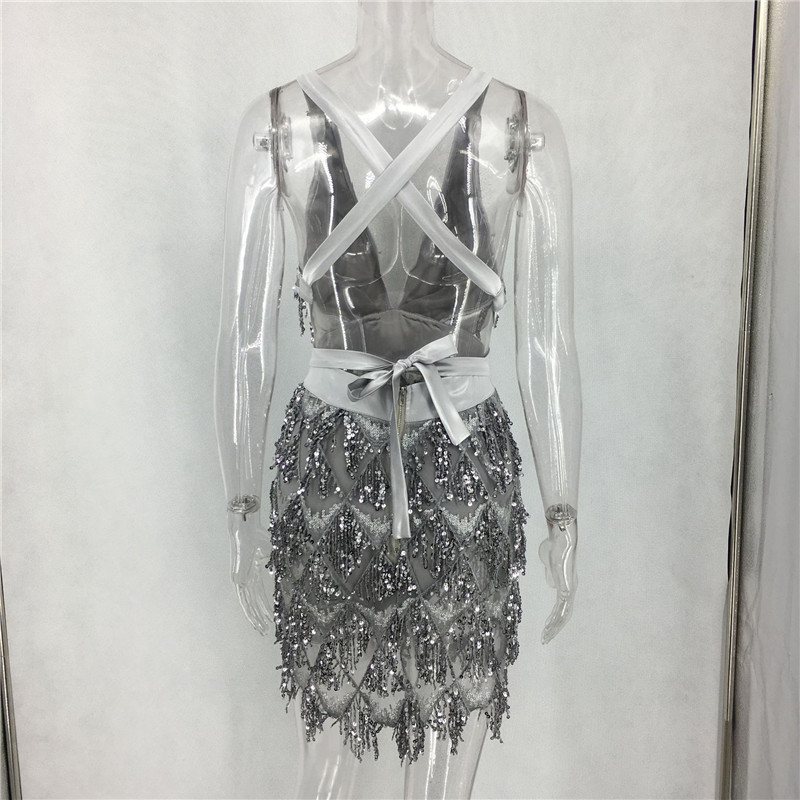 2021shefan women v tassel dress mini black sequin bandage party dresses slim lady clubnight vestidos stunning sequin dress, Black;gray
2021shefan women v tassel dress mini black sequin bandage party dresses slim lady clubnight vestidos stunning sequin dress, Black;gray