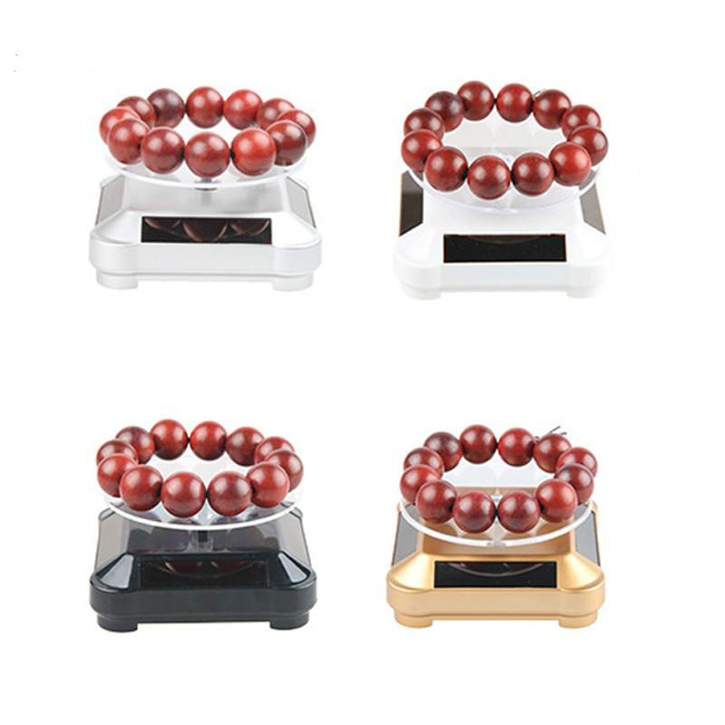 360Turntable Rotating Solar Showcase Watch Ring Phone Jewelry Stand Organizer Hard Display Gold Silver Black White
360Turntable Rotating Solar Showcase Watch Ring Phone Jewelry Stand Organizer Hard Display Gold Silver Black White