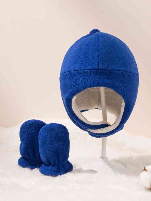 Baby Fleece Lined Hat & Gloves SHE