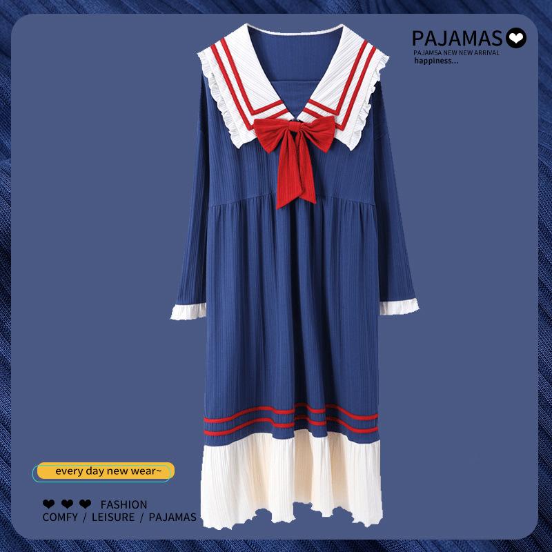 Men's Sleepwear Autumn And Winter Nightdress Female Long Sleeve Dress Home Suit Spring Princess Wind Lovely Sweet Student Paja, Black;brown
Men's Sleepwear Autumn And Winter Nightdress Female Long Sleeve Dress Home Suit Spring Princess Wind Lovely Sweet Student Paja, Black;brown