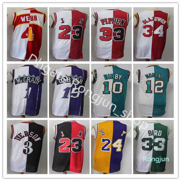 Men Basketball Split Two Colors Jersey Sale Michael Allen Iverson Larry Bird Hakeem Olajuwon Tracy McGrady Vince Carter All Stitched, Black;red
Men Basketball Split Two Colors Jersey Sale Michael Allen Iverson Larry Bird Hakeem Olajuwon Tracy McGrady Vince Carter All Stitched, Black;red