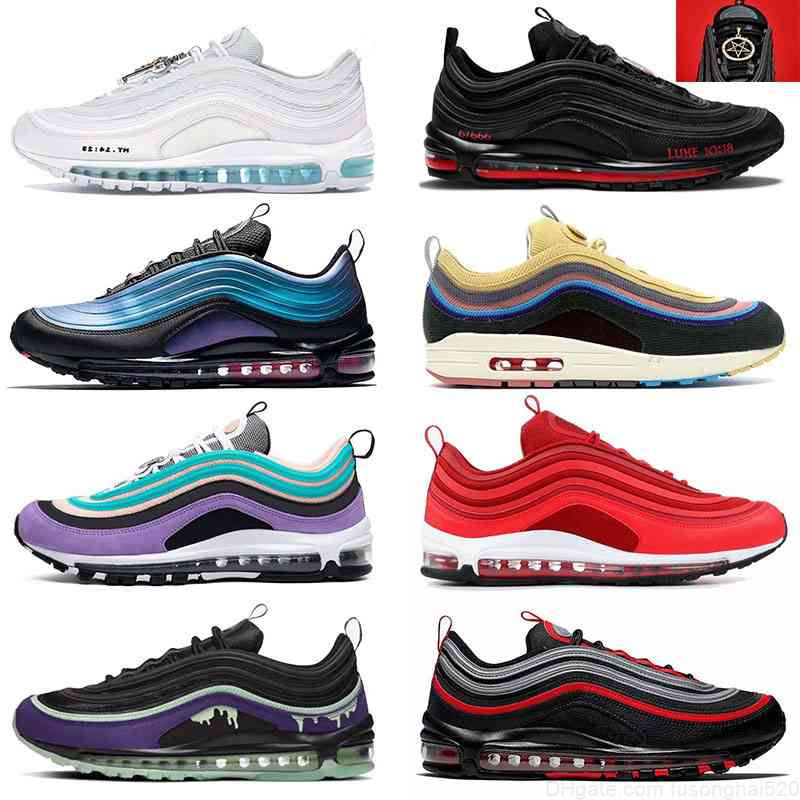 Mschf Lil Nas x Satan Luke inri jesus 97s Sports Running Shoes Mens Womens Black Bullet Triple White Sean Wotherspoon Pink Men Women, A46 36-40 court purple
Mschf Lil Nas x Satan Luke inri jesus 97s Sports Running Shoes Mens Womens Black Bullet Triple White Sean Wotherspoon Pink Men Women, A46 36-40 court purple