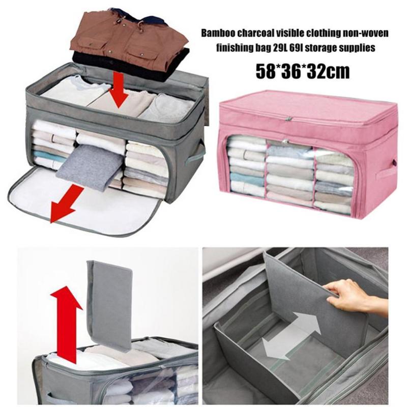 Clothing & Wardrobe Storage 26/69L Foldable Bag Clothes Blankets Quilt Organizer Zippered Pouch
Clothing & Wardrobe Storage 26/69L Foldable Bag Clothes Blankets Quilt Organizer Zippered Pouch
