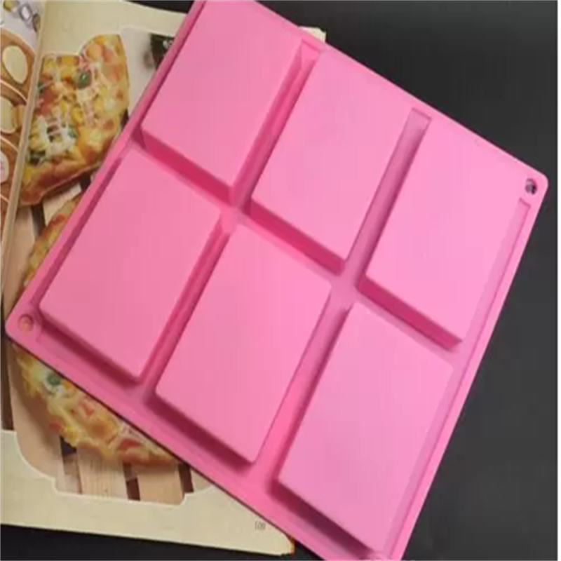 Baking Moulds 85525cm square Silicone Baking Mould Cake Pan Molds Handmade Biscuit Soap mold2561287