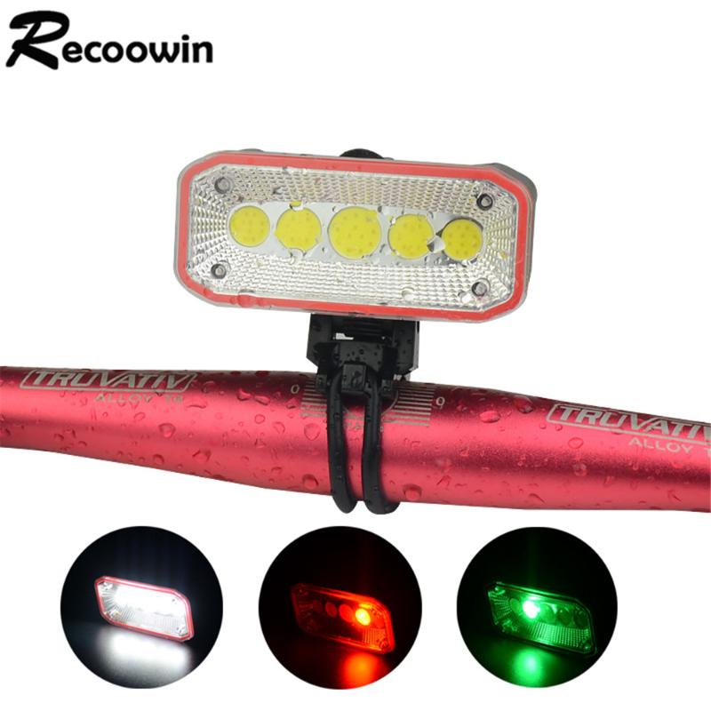 Rechargeable Led Bicycle Light Built-in Battery 4 Modes By 1 Switch Cob Bike Waterproof Plastic Case Flashlights Torches
Rechargeable Led Bicycle Light Built-in Battery 4 Modes By 1 Switch Cob Bike Waterproof Plastic Case Flashlights Torches