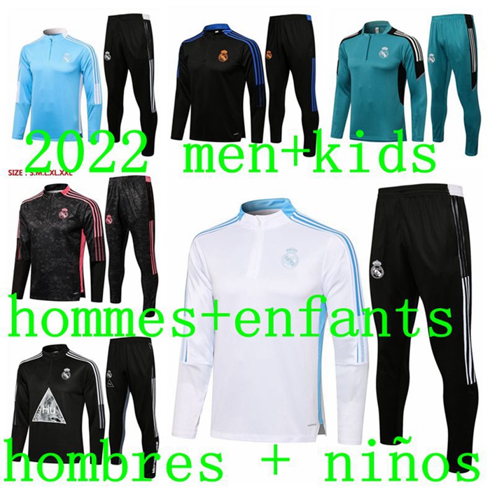 21 2022 Men kids REAL MADRID Soccer tracksuit Jackets football training suit kit boys Youth jacket HAZARD BENZEMA ASENSIO chandal futbol chándal Jersey Sportswear
21 2022 Men kids REAL MADRID Soccer tracksuit Jackets football training suit kit boys Youth jacket HAZARD BENZEMA ASENSIO chandal futbol chándal Jersey Sportswear