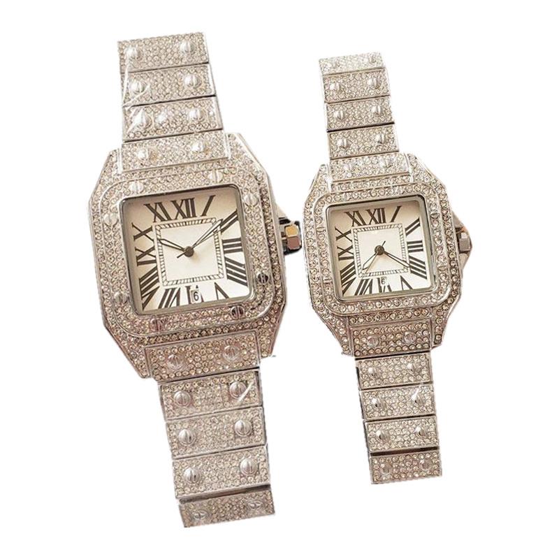 Diamond Mens Watches Women Watch Fashoin Style Iced Out Wristwatches Unisex Rose Gold Lady Clock Orologio Di Lusso, Silver white
Diamond Mens Watches Women Watch Fashoin Style Iced Out Wristwatches Unisex Rose Gold Lady Clock Orologio Di Lusso, Silver white