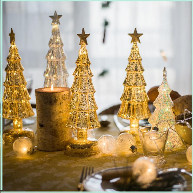 Christmas Decorations Glass Tree Decoration Shiny Lighting Small Night Lamp Romantic Holiday Atmosphere Party Showcase
Christmas Decorations Glass Tree Decoration Shiny Lighting Small Night Lamp Romantic Holiday Atmosphere Party Showcase
