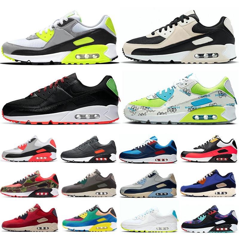 2022 Top quality Running Men and women Sports shoes Trainer 90s Sneakers Classic Mesh Blue Black Cushion Surface Breathable size 36-46