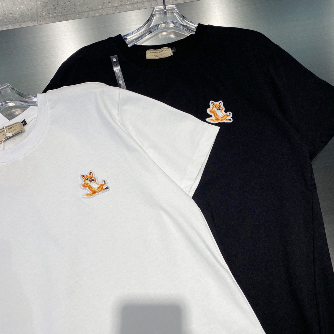 Green Orange Gray MAISON KITSUNE t-Shirt Men Women High Quality Unisex Summer Style Top Tees FOX Short Sleeve, White;black
Green Orange Gray MAISON KITSUNE t-Shirt Men Women High Quality Unisex Summer Style Top Tees FOX Short Sleeve, White;black