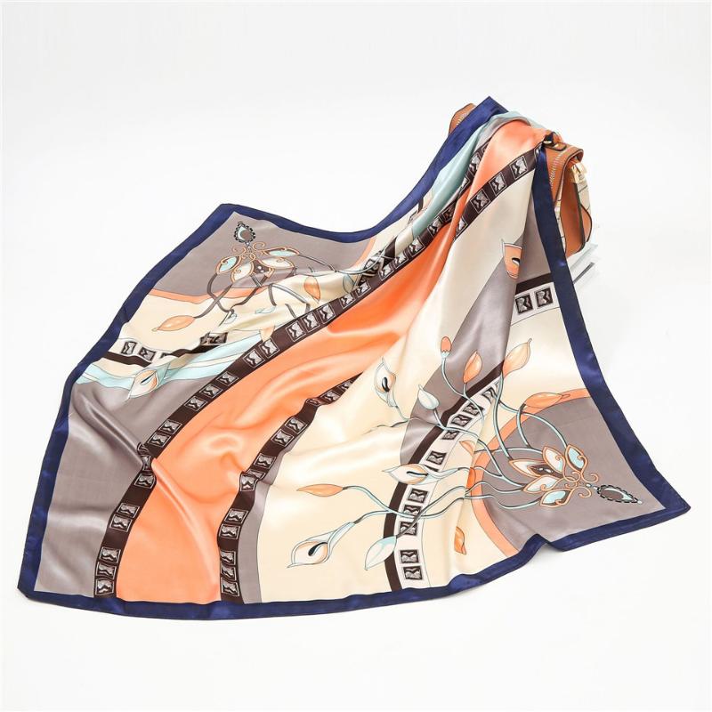 Scarves Silk Square Scarf Women Bandana Fashion Print Scarfs Lady Hair Band Female Luxury Shawl Head Wraps 2021 Summer 90cm
Scarves Silk Square Scarf Women Bandana Fashion Print Scarfs Lady Hair Band Female Luxury Shawl Head Wraps 2021 Summer 90cm