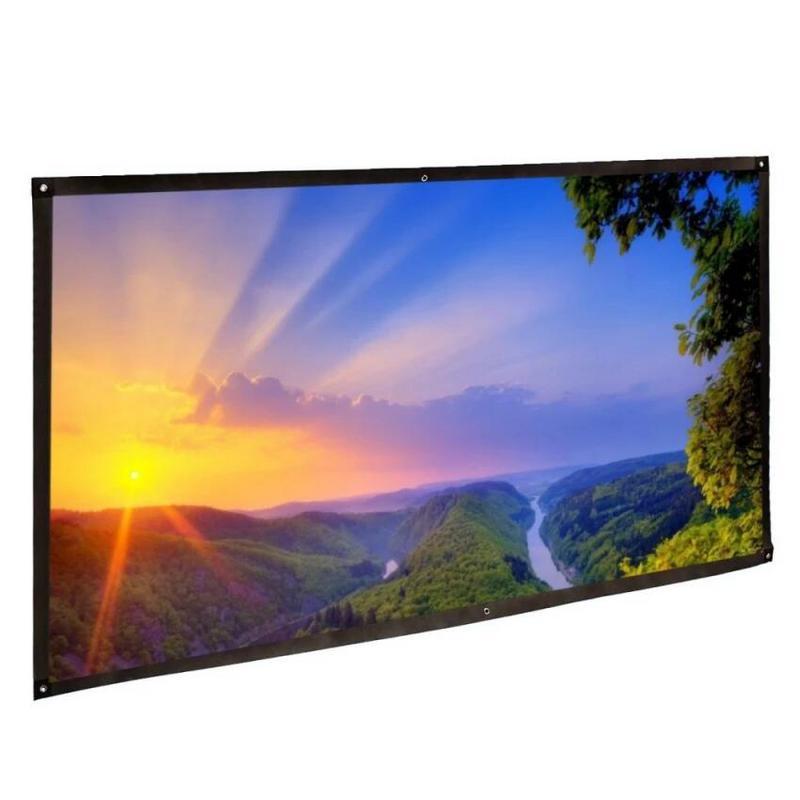 Projection Screens 2021 Portable Screen 16:9 4K Ultra-clear 3D HD 60 72 84 100 Inche Foldable Home Office Movie Projector
Projection Screens 2021 Portable Screen 16:9 4K Ultra-clear 3D HD 60 72 84 100 Inche Foldable Home Office Movie Projector