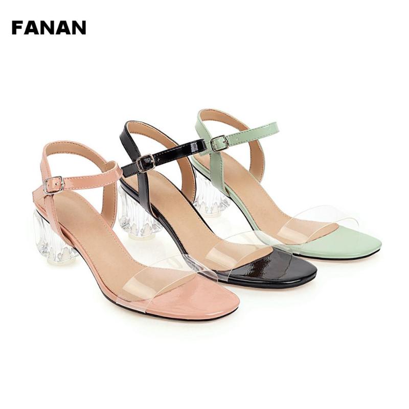 Jelly Transparent Sandals Open Round Toe Clear Heels Sandels Bucket Strap Femmes Summer Women Shoes Size 3-8, Black
Jelly Transparent Sandals Open Round Toe Clear Heels Sandels Bucket Strap Femmes Summer Women Shoes Size 3-8, Black
