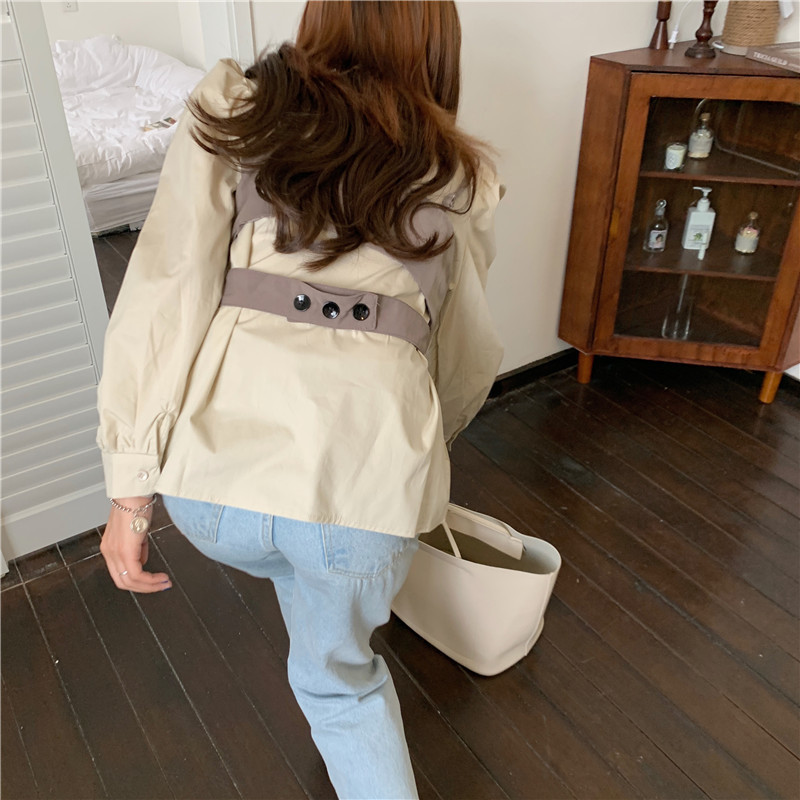 Nomikuma Autumn 2 Pieces Blouse Sets Puff Long Sleeve O-neck Pullover Blouse + Short Sling Vest Korean Women Outfits 6C924 210427