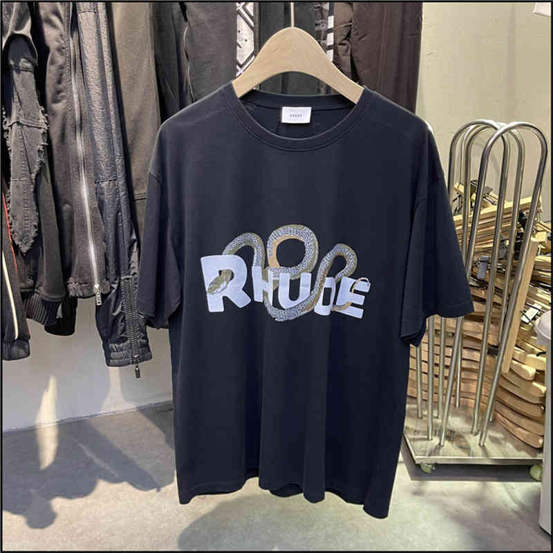 Vintage Snake Bone Printed Rhude Short Sleeve t Shirt Men Women 1:1 High Quality Oversize Tops Tees, Black
Vintage Snake Bone Printed Rhude Short Sleeve t Shirt Men Women 1:1 High Quality Oversize Tops Tees, Black