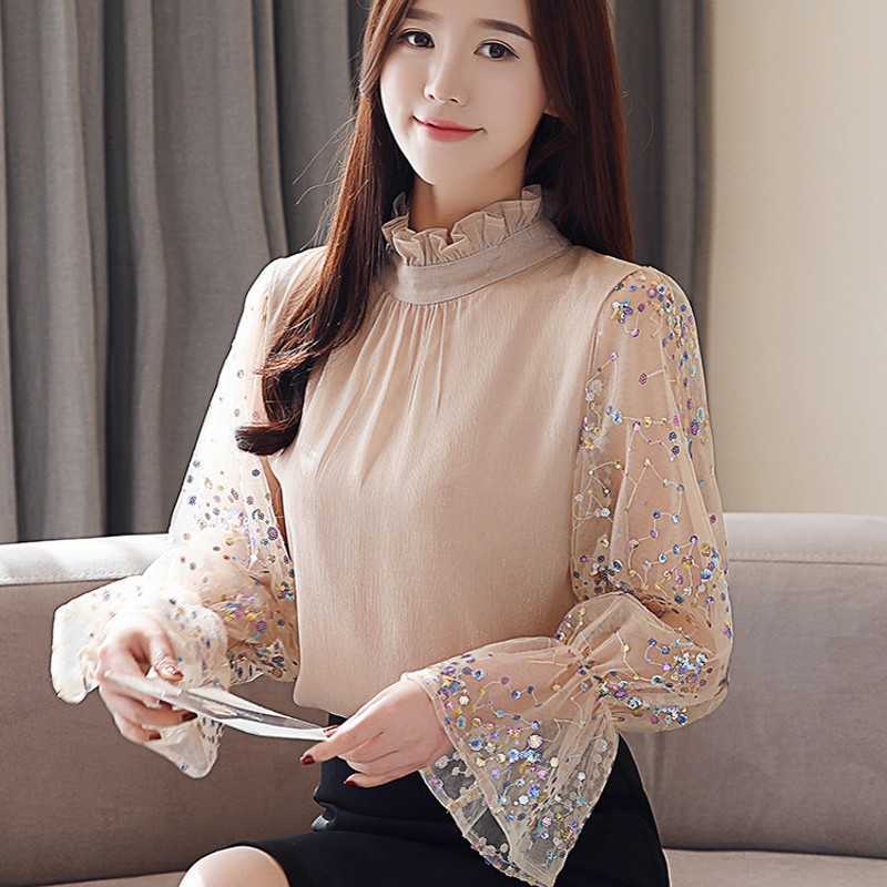 Luxury women crystal Sequins Blouse lace Geometric Shirts sexy O-Neck blusas camisa Party Clubs Hollow Tops 210601, Blue
Luxury women crystal Sequins Blouse lace Geometric Shirts sexy O-Neck blusas camisa Party Clubs Hollow Tops 210601, Blue