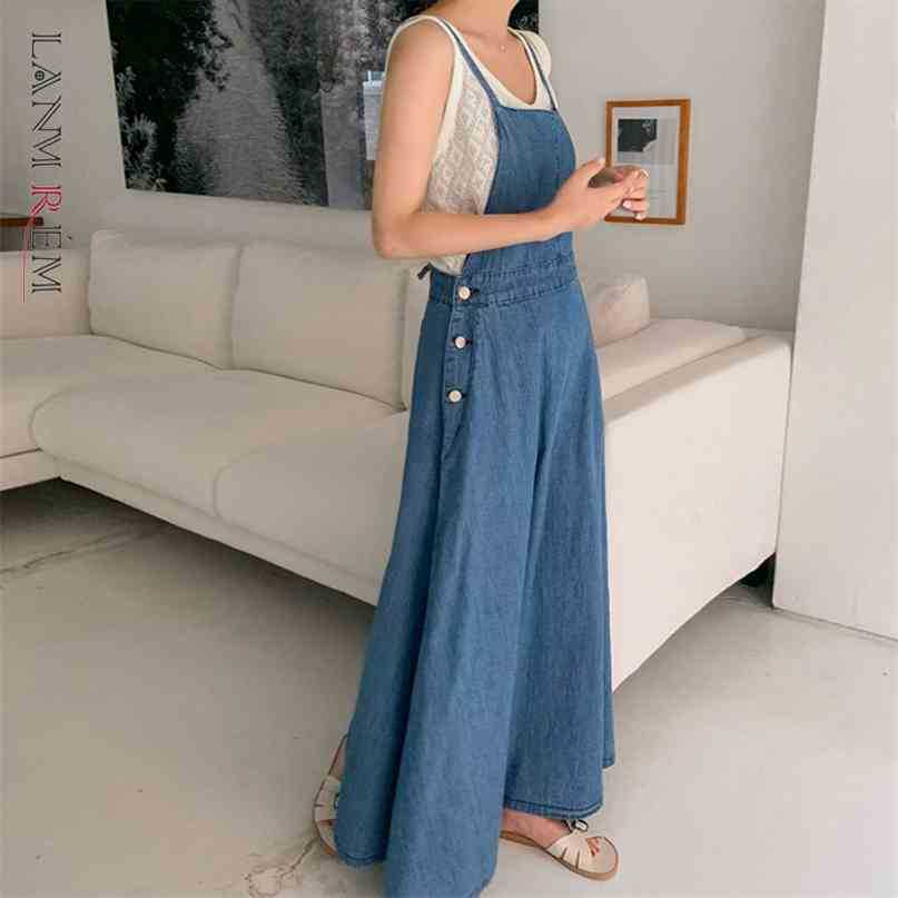 Casual Midi Dress Korean Denim Suspender Length Temperament Loose Fit Fashion Summer Women' 2P1673 210526, Blue
Casual Midi Dress Korean Denim Suspender Length Temperament Loose Fit Fashion Summer Women' 2P1673 210526, Blue