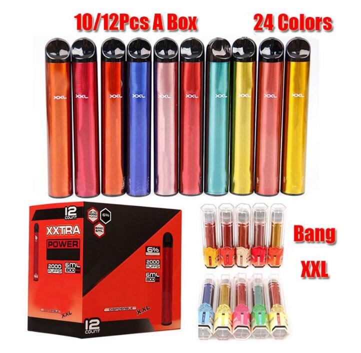 Wholesale E-cigarettes Bang XXL Disposable Vape Pen Device 2000Puffs POSH XTRA MK800mAh Battery 6ml Pods Empty Vaporizer Precharged Batteryi
Wholesale E-cigarettes Bang XXL Disposable Vape Pen Device 2000Puffs POSH XTRA MK800mAh Battery 6ml Pods Empty Vaporizer Precharged Batteryi